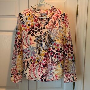 Beautiful Talbots floral blouse, like new